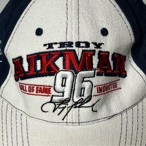 Troy Aikman 1996 Hall Of Fame Baseball Hat Vintage RARE Chase Authentics Cowboys